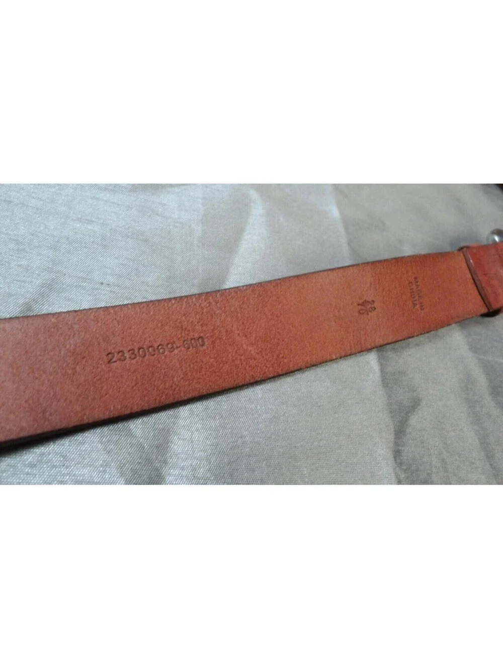 Mens Polo Ralph Lauren tooled leather belt sz 28